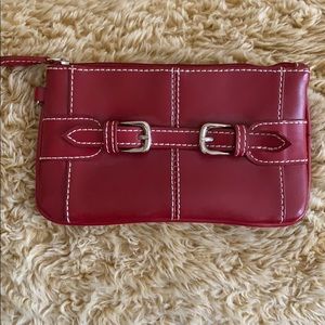 Red Wilson’s leather clutch
